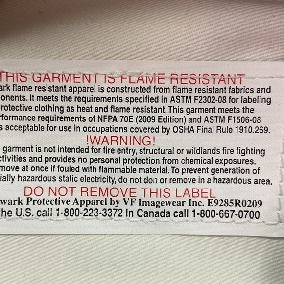 Bulwark Protective Apparel Fire Resistant Jeans Size 34 - Picture 11 of 11